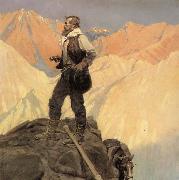 NC Wyeth The Prospector oil painting on canvas